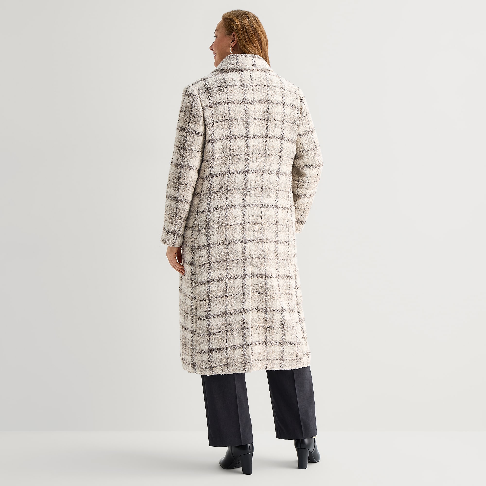 Liz Claiborne Womens Plus Midweight Coat