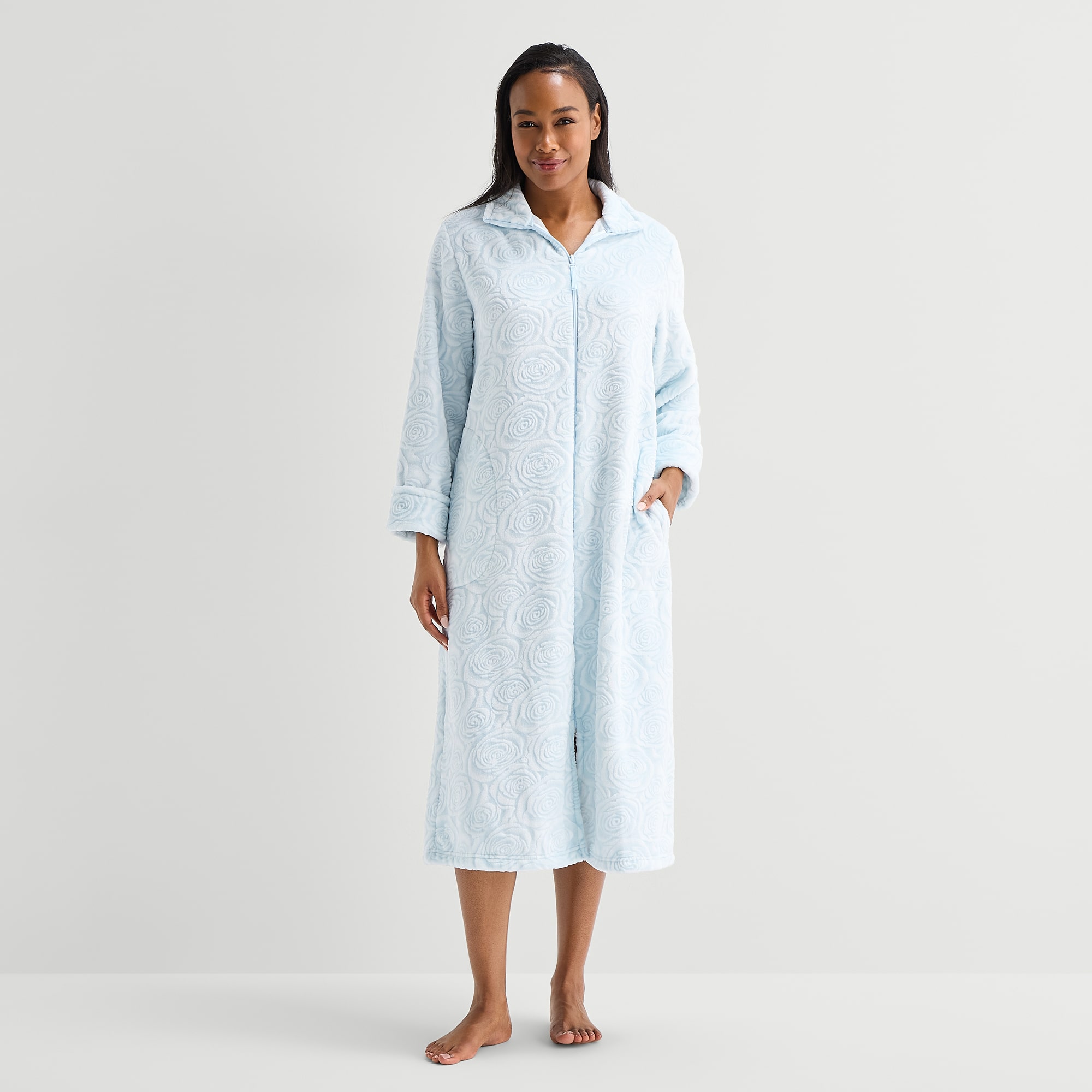 Adonna Womens Long Length Sleeve Robe