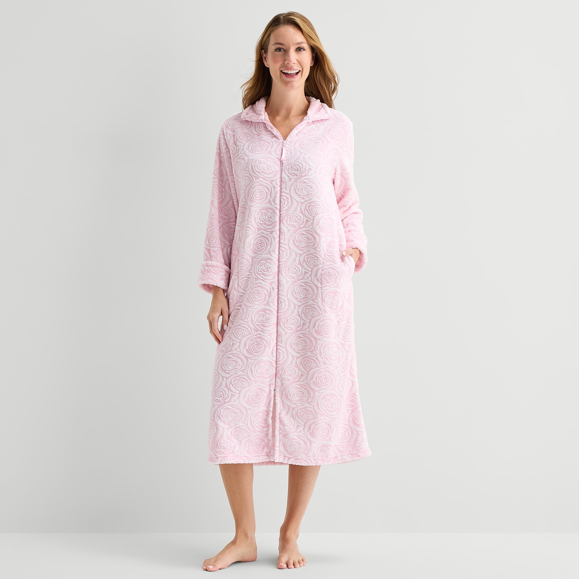 Adonna Womens Long Length Sleeve Robe