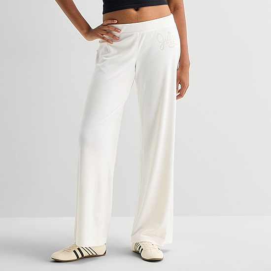 Juicy By Juicy Couture Womens Flare Low Rise Track Pant