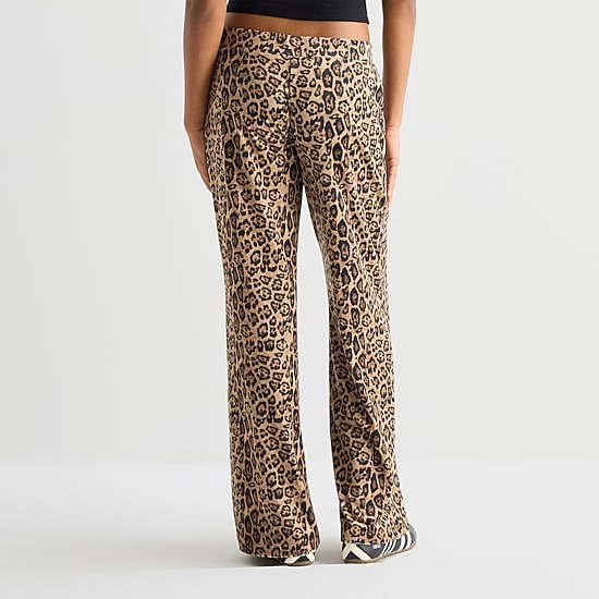 Juicy By Juicy Couture Womens Wide Leg Mid Rise Track Pant