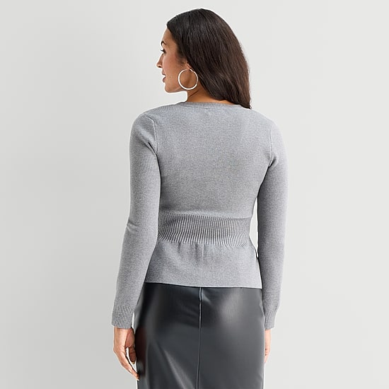 Bold Elements Womens V Neck Long Sleeve Button Cardigan