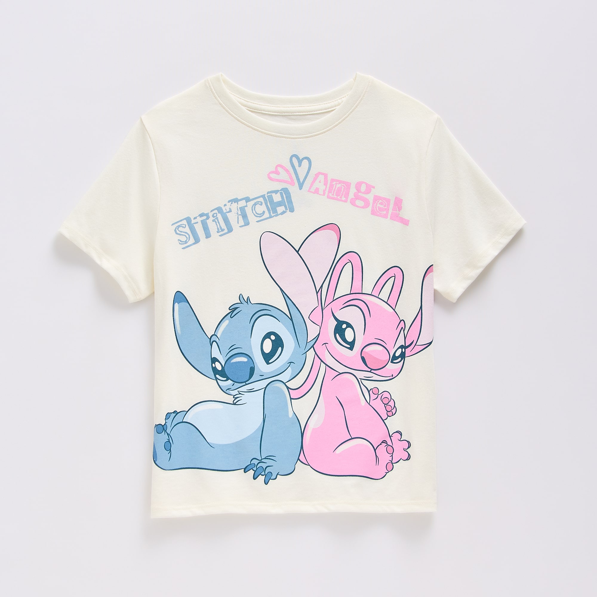 Disney Collection Girls Crew Neck Short Sleeve Regular Fit Graphic T-Shirt