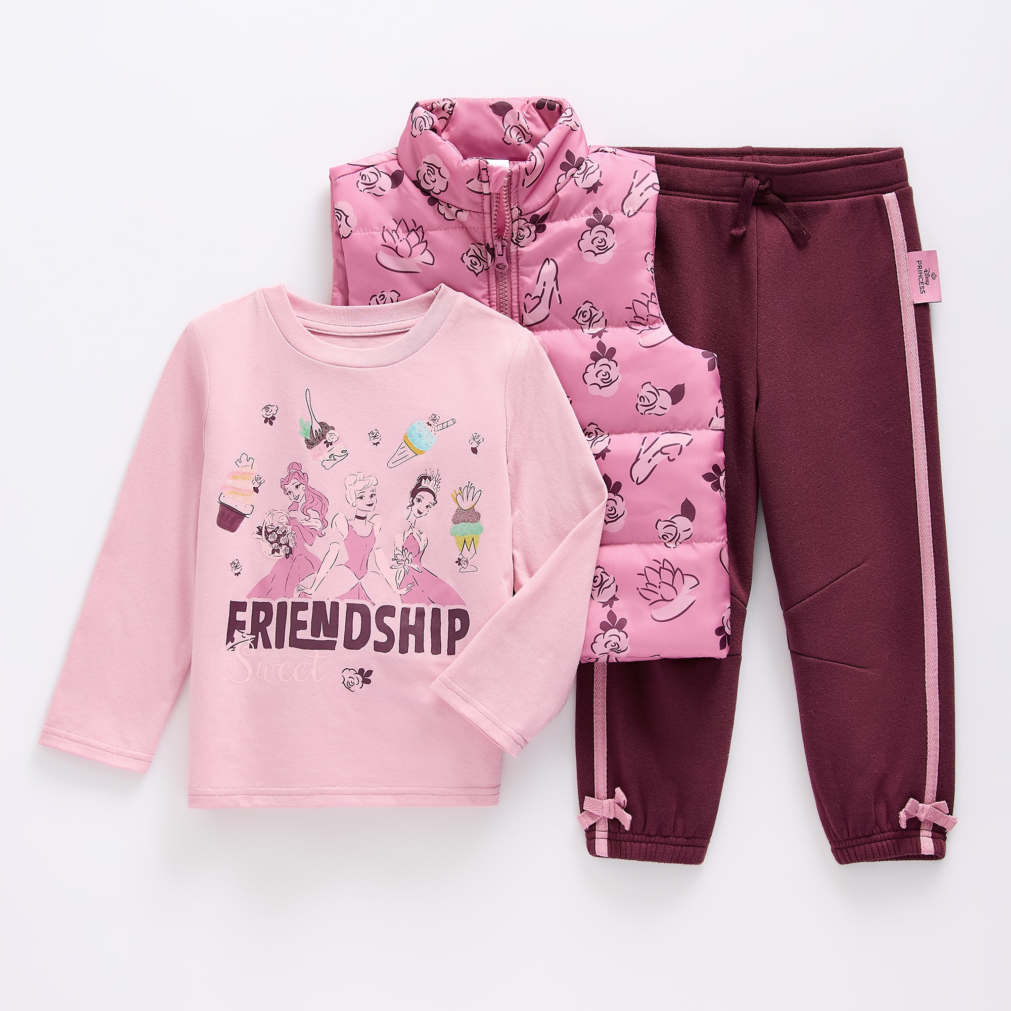 Toddler Girls Princess Jersey 3-pc. Pant Set