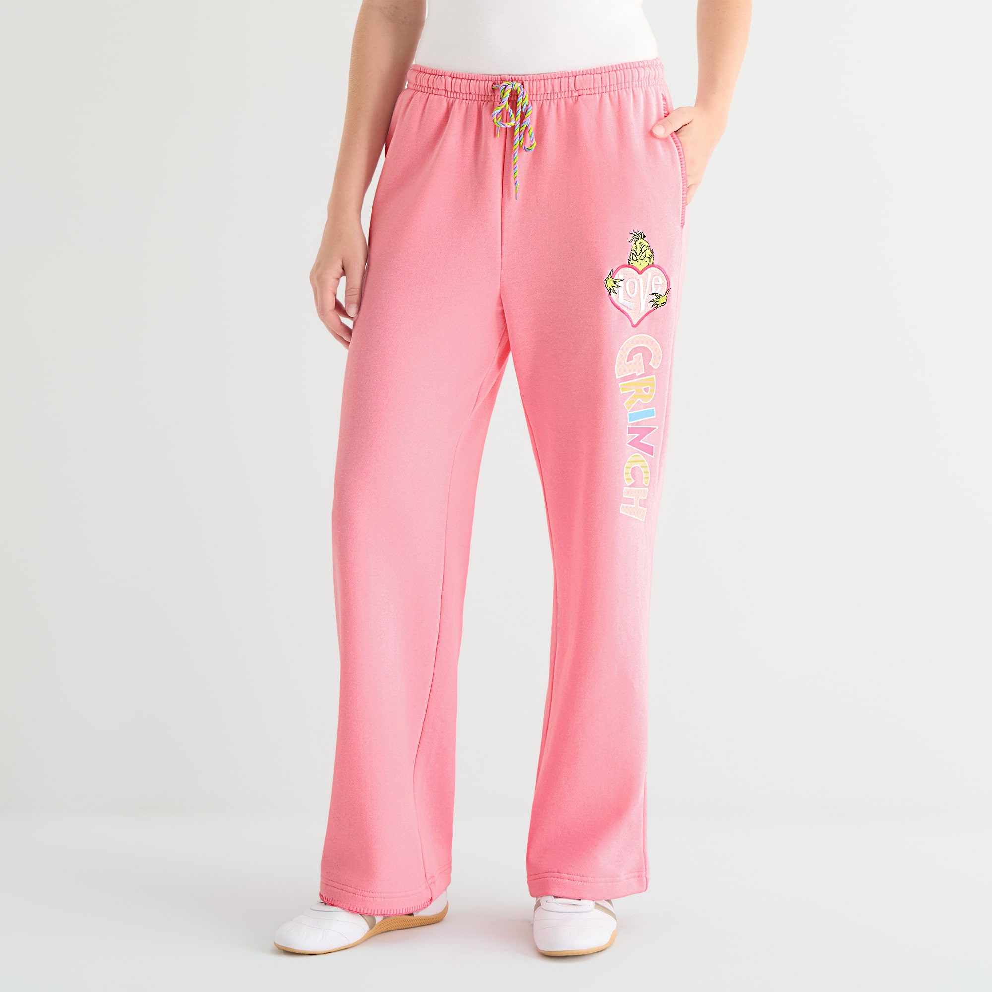 Womens Juniors Straight Grinch Sweatpant
