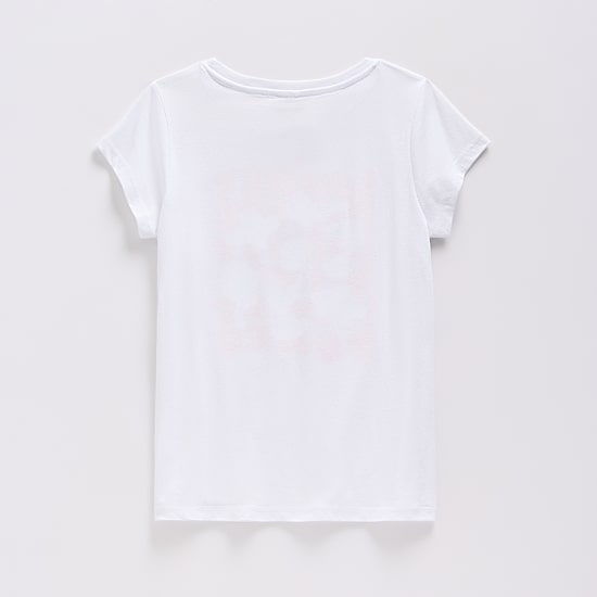 Little & Big Kid Girls Round Neck Short Sleeve Regular Fit Looney Tunes Graphic T-Shirt