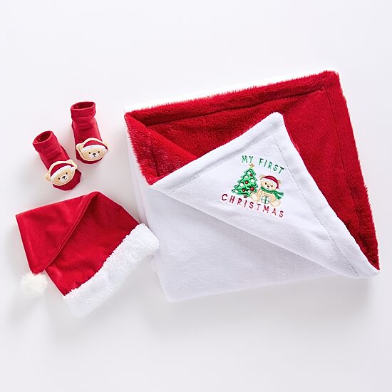 Baby Essentials First Christmas 3-pc. Baby Blanket