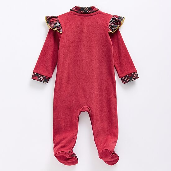 Baby Essentials My First Christmas Baby Girls 2-pc. Plaid Sleep and Play