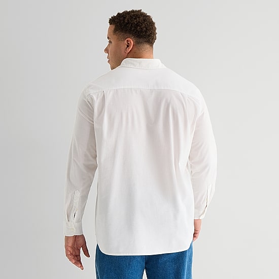 mutual weave Big and Tall Mens Regular Fit Long Sleeve Button-Down Oxford Shirt