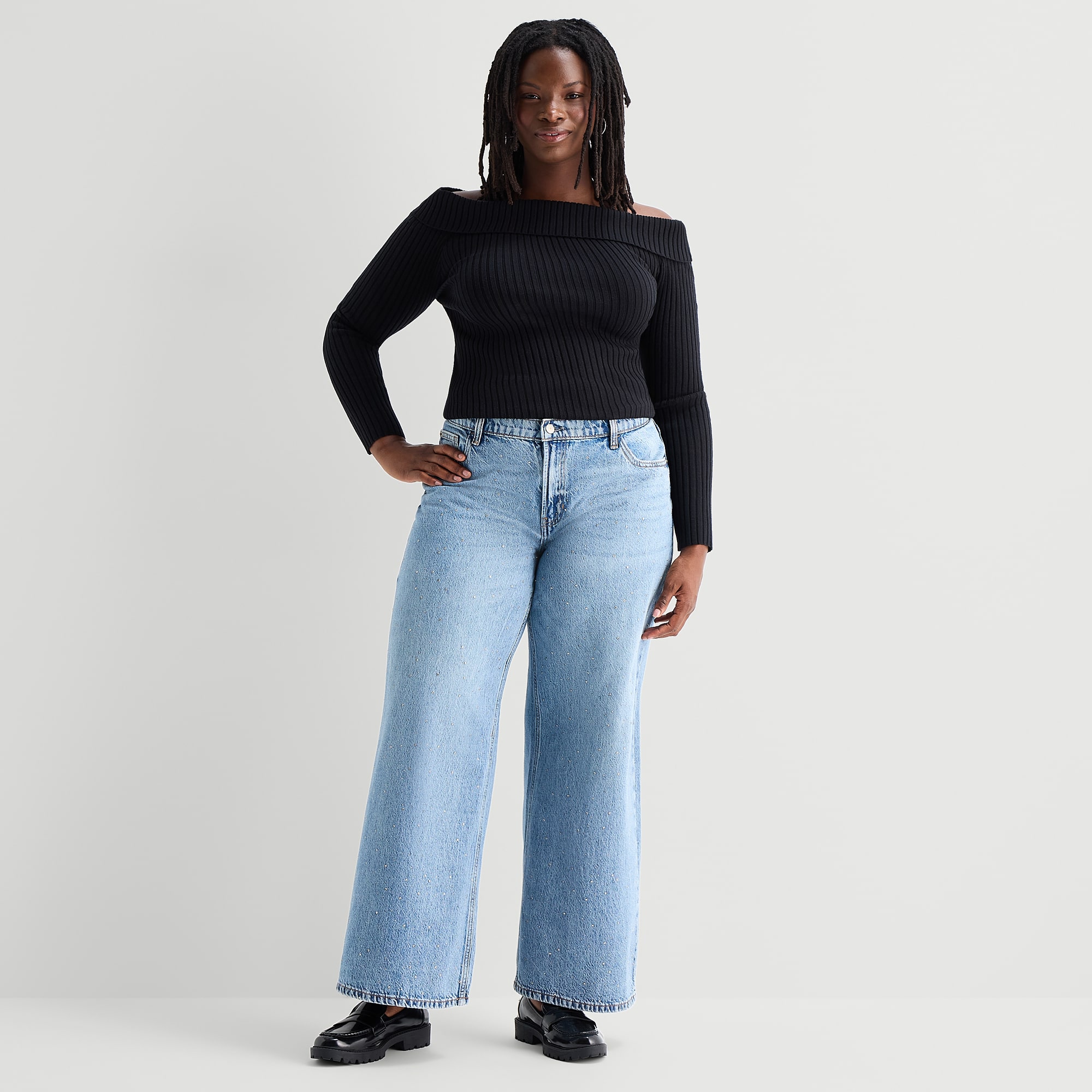 Arizona Womens Juniors Plus Low Rise Skinny Fit Jean