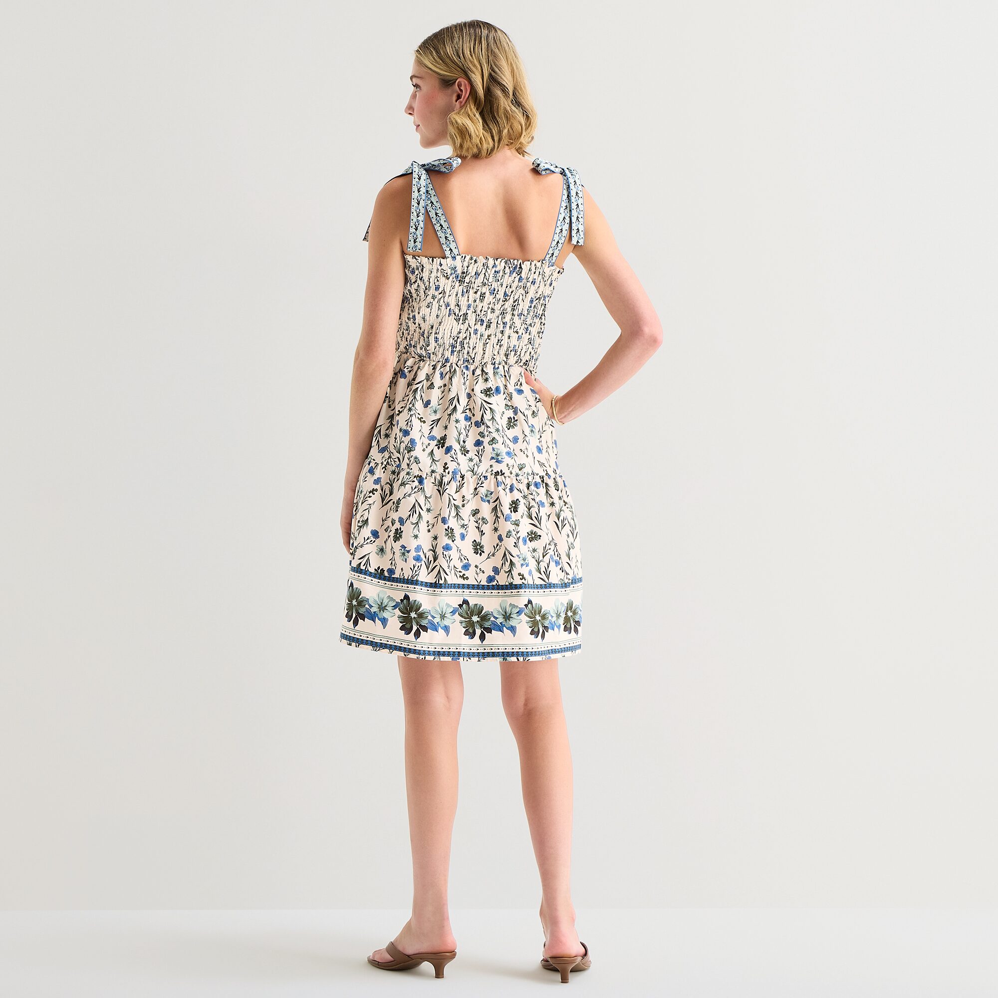 RUBY + REMI Womens Square Neck Sleeveless Floral Fit Flare Dress