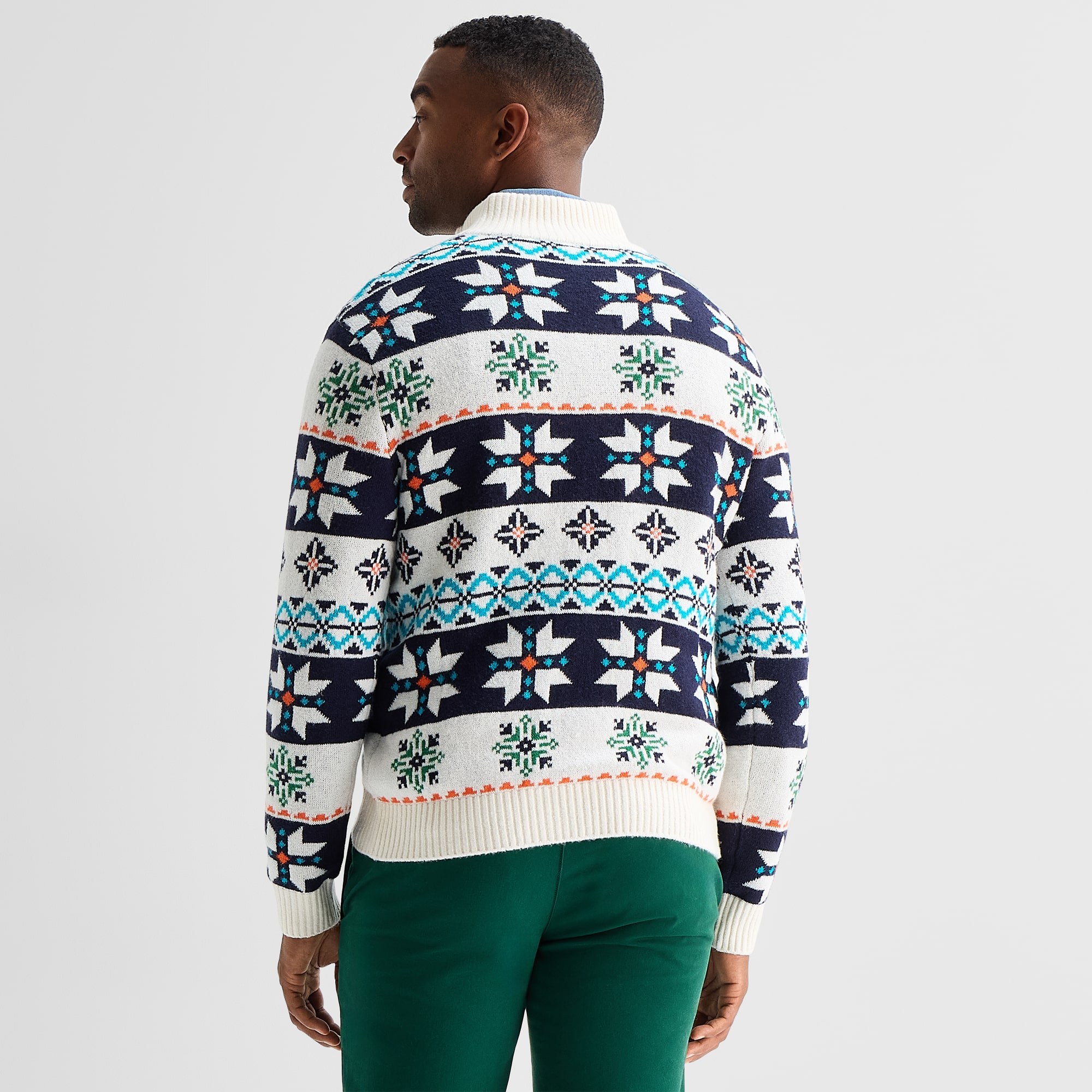 North Pole Trading Co. Mens Crew Neck Long Sleeve Pullover Sweater