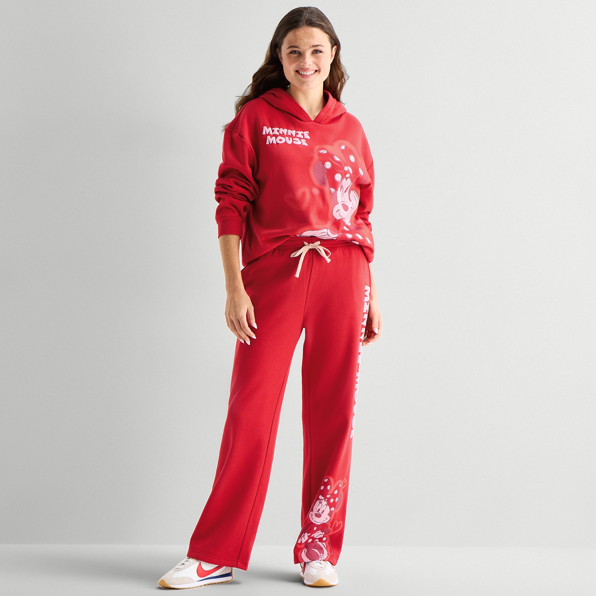 Womens Juniors Flare Minnie Mouse Sweatpant