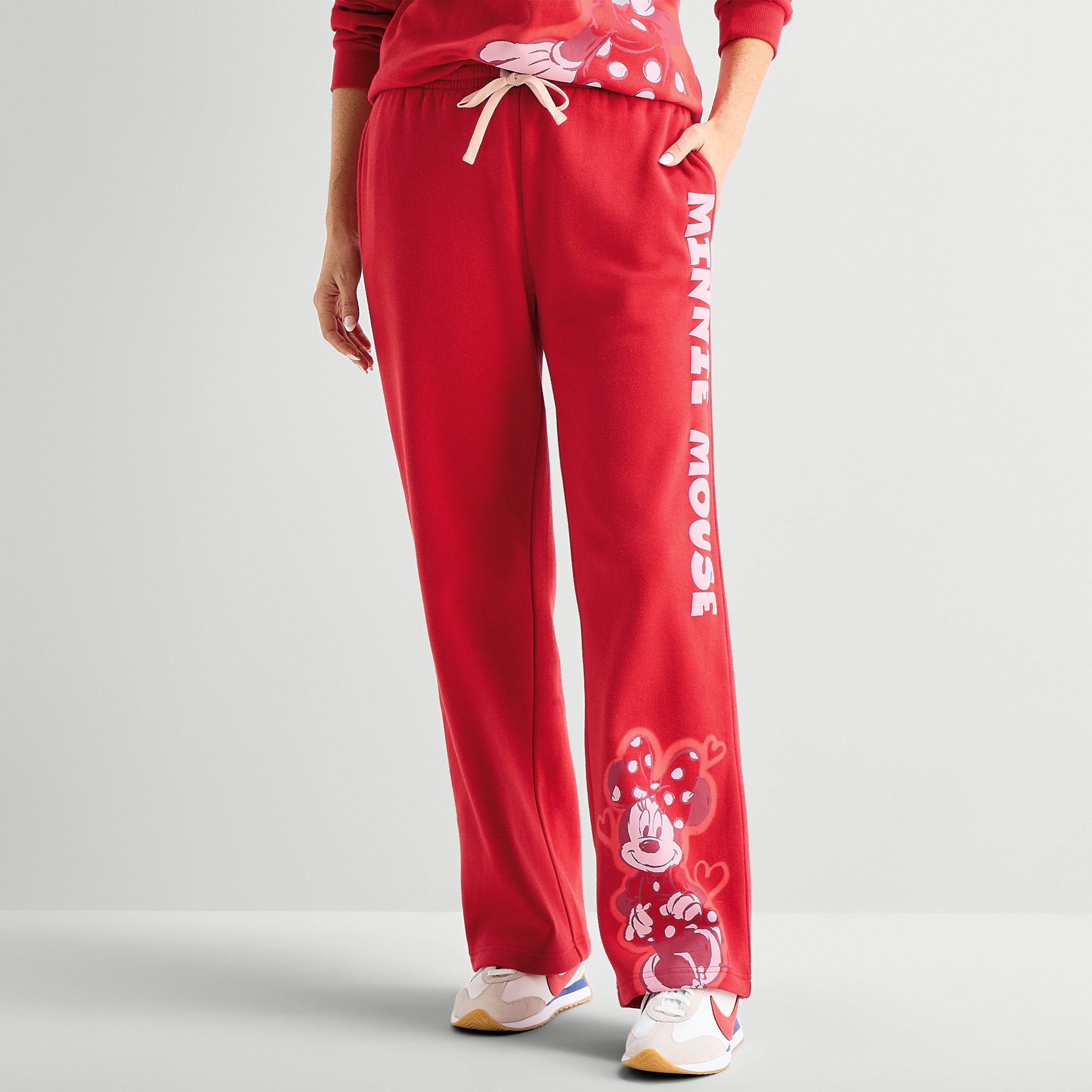 Womens Juniors Flare Minnie Mouse Sweatpant