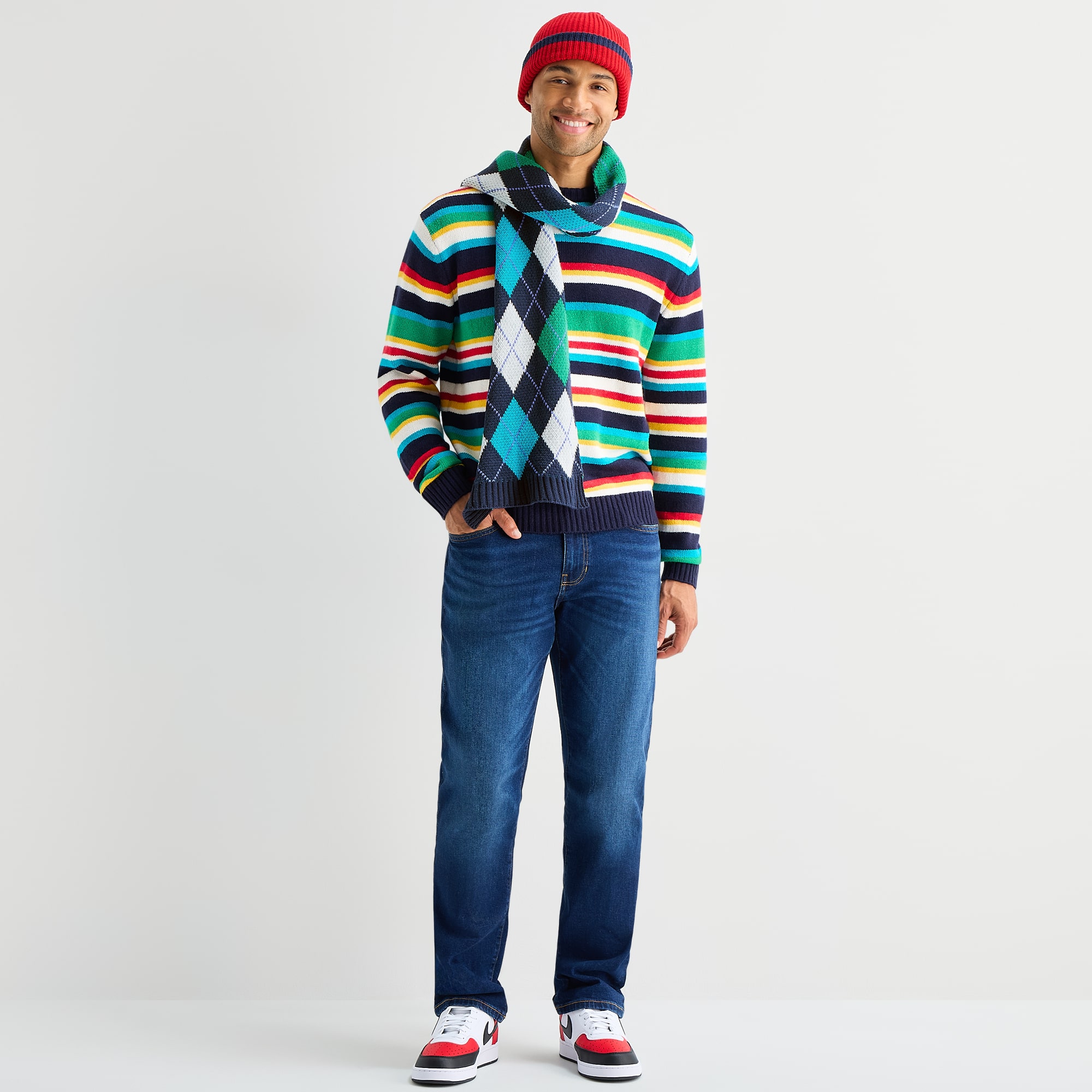 North Pole Trading Co. Argyle Scarf