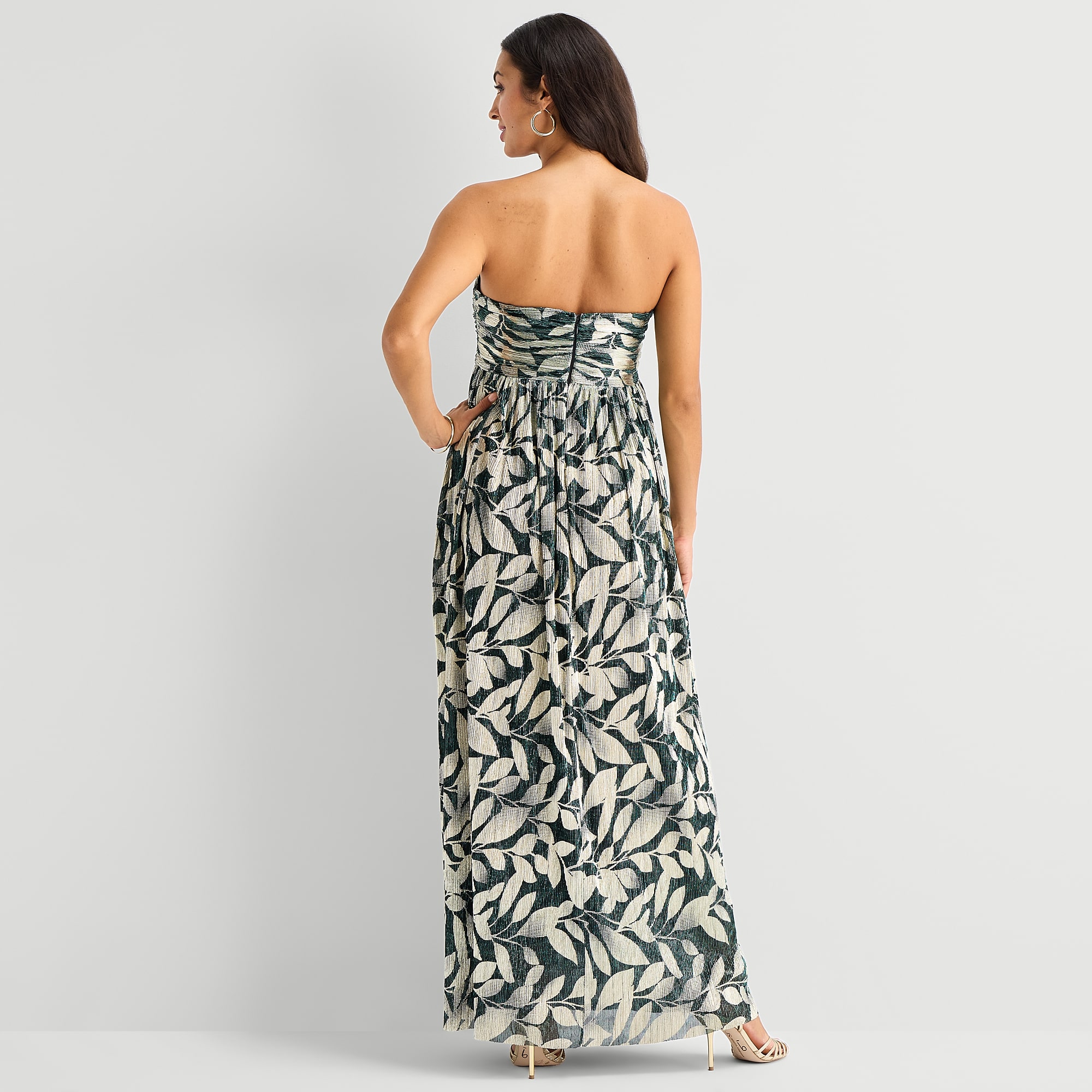 Sam And Jess Womens Straight Neck Sleeveless Floral Evening Gown