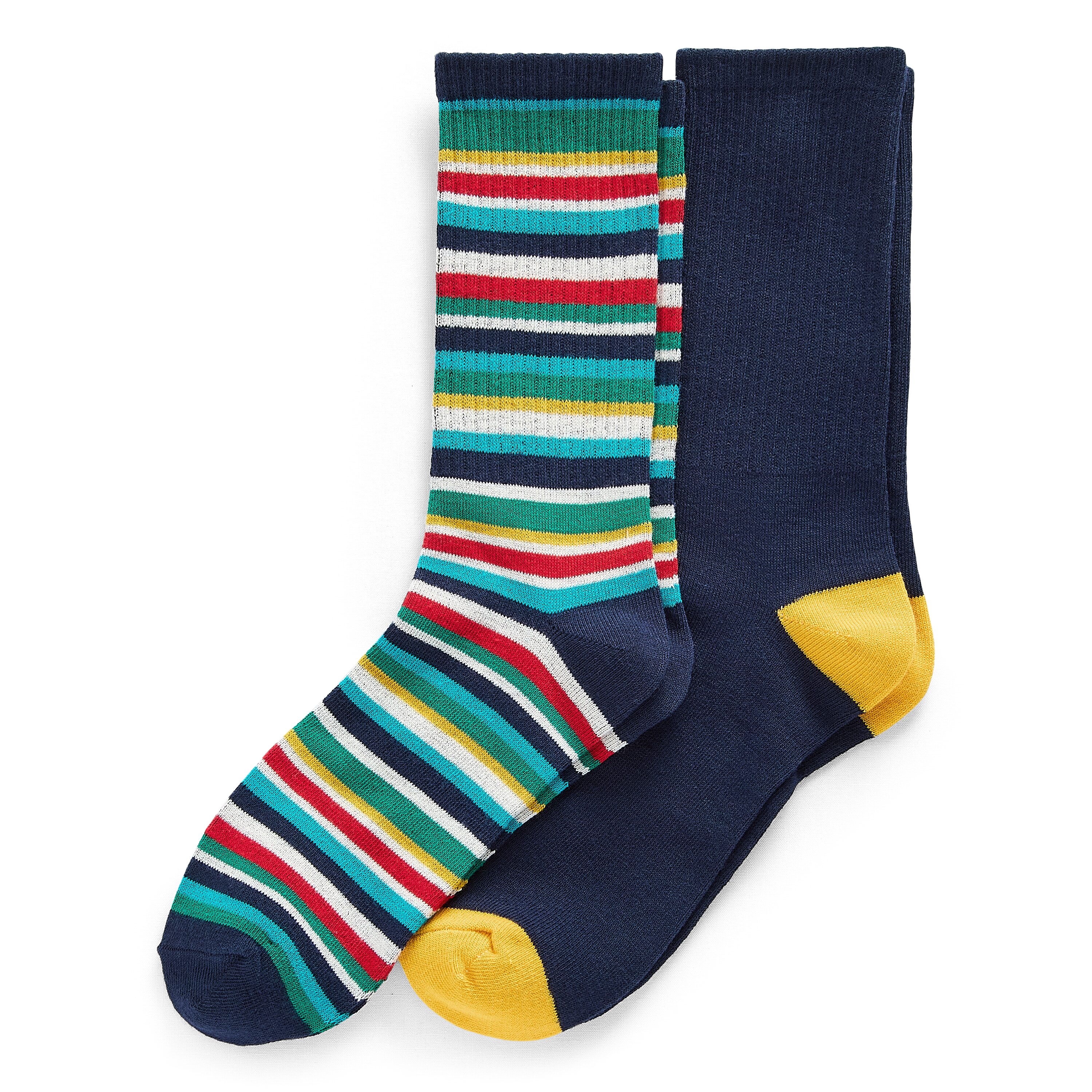 North Pole Trading Co. Little & Big Kid Boys 2 Pair Kids Crew Socks