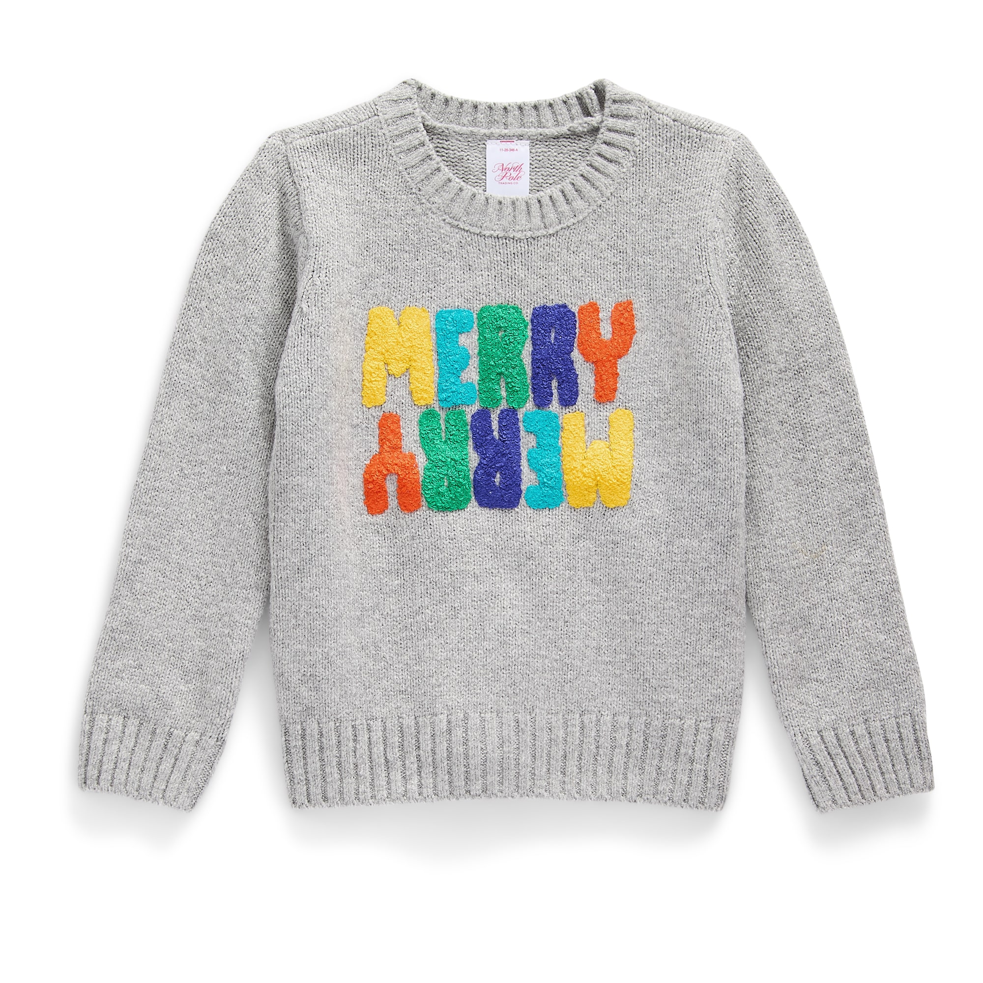 North Pole Trading Co. Toddler Boys Crew Neck Long Sleeve Pullover Sweater