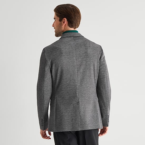 J. Ferrar 360 Stretch Diamond Mens Geometric Slim Fit Sport Coat