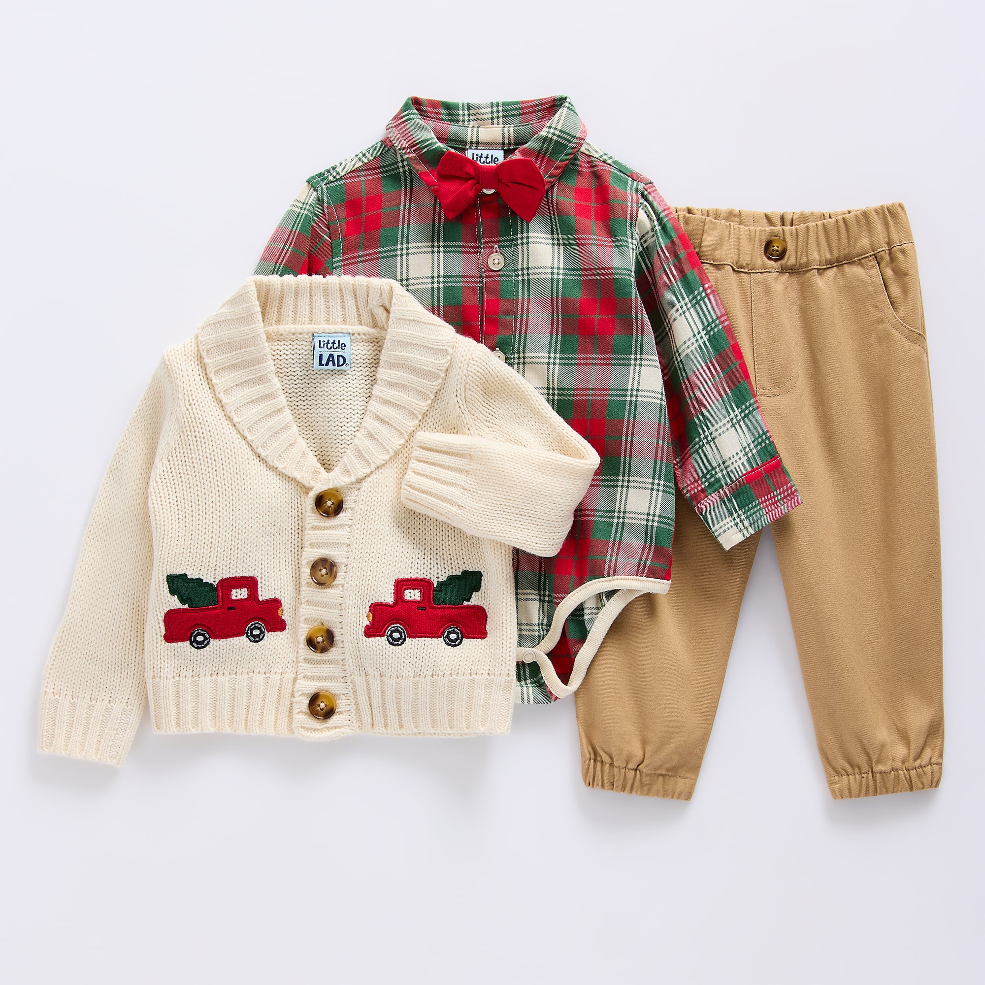 Little Lad Baby Boys 3-pc. Pant Set