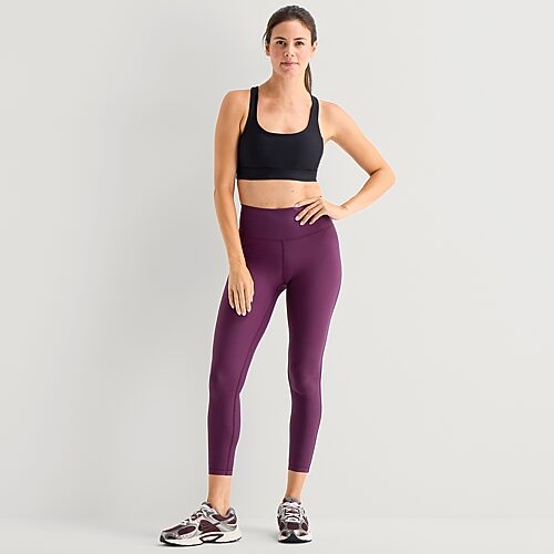 Xersion Evercontour+ Womens Moisture Wicking High Rise 25" 7/8 Ankle Legging In Purple