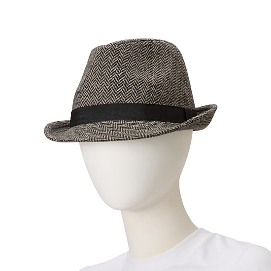 Stafford Herringbone Mens Fedora