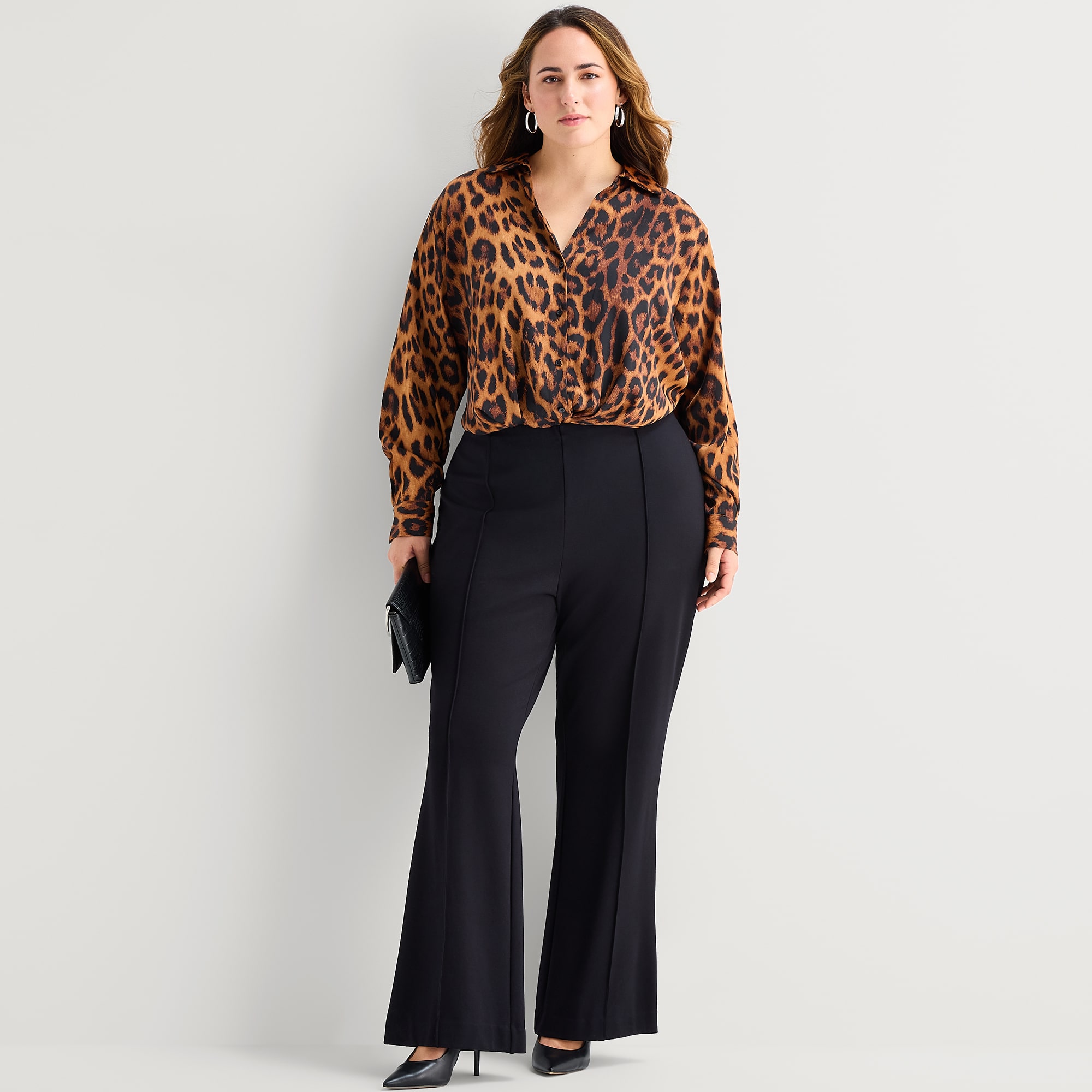 Bold Elements Womens Plus Slim Pull-On Pant