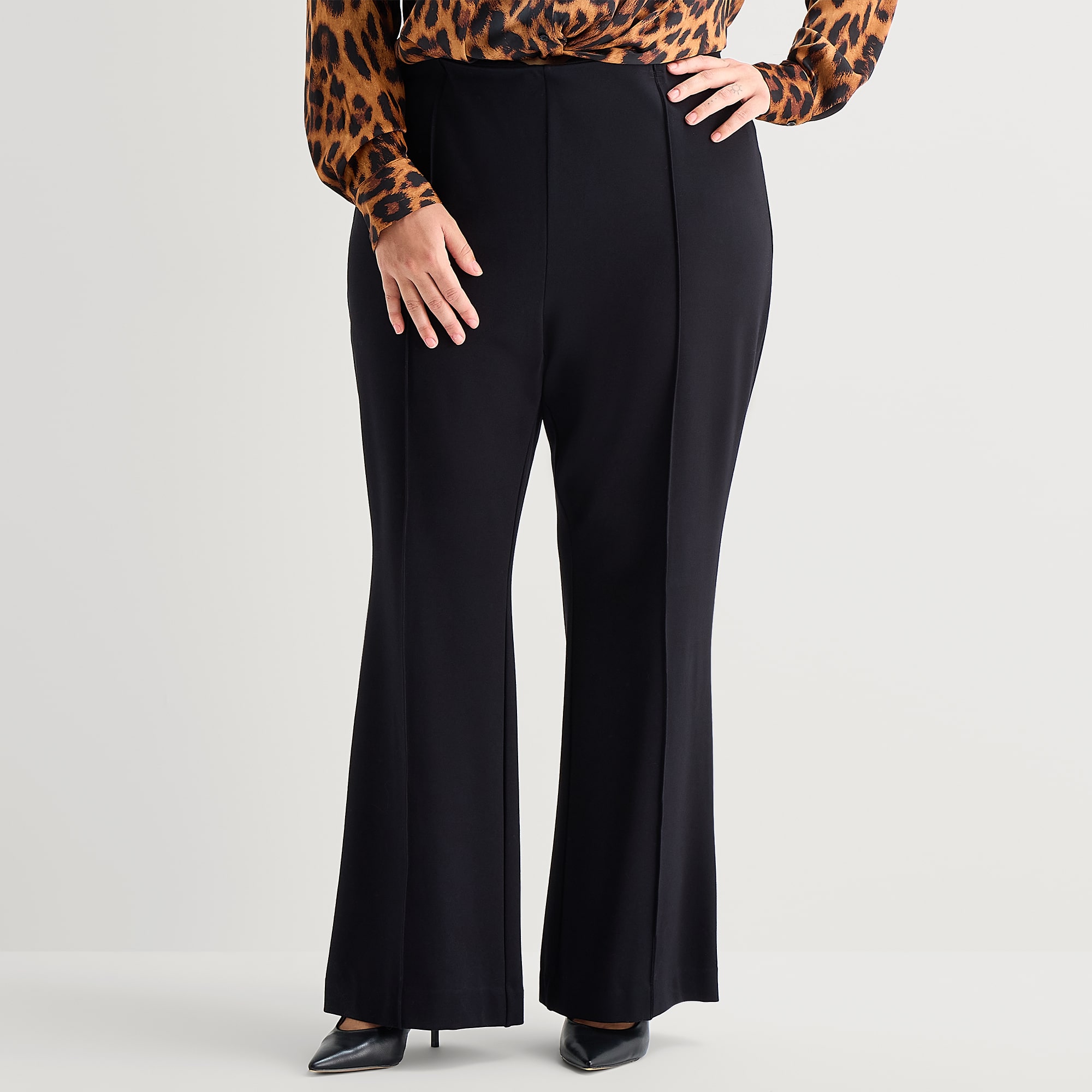 Bold Elements Womens Plus Slim Pull-On Pant