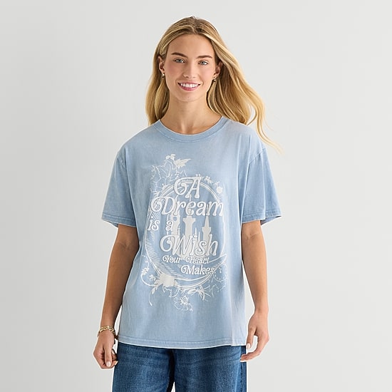 Princess Boyfriend Tee Womens Crew Neck Short Sleeve Loose Fit Graphic T-Shirt