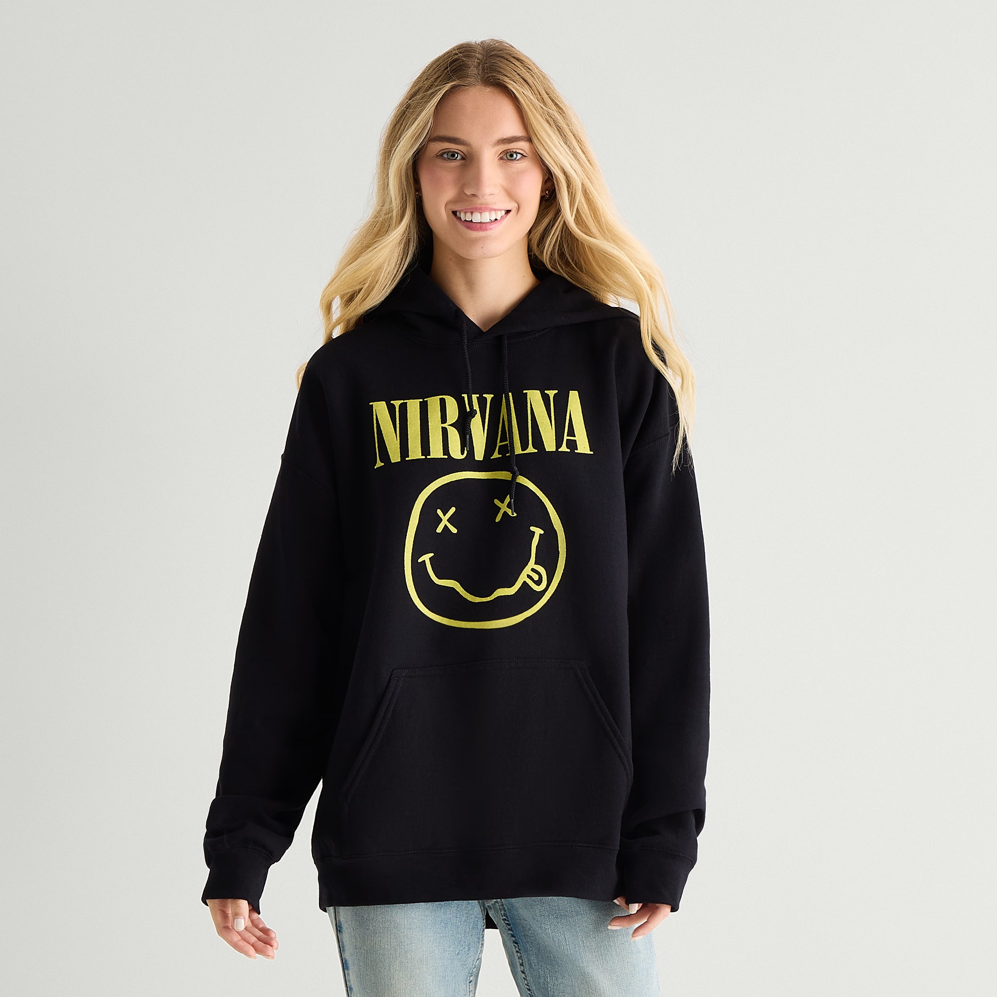 New World Nirvana Hoodie Womens Juniors Long Sleeve
