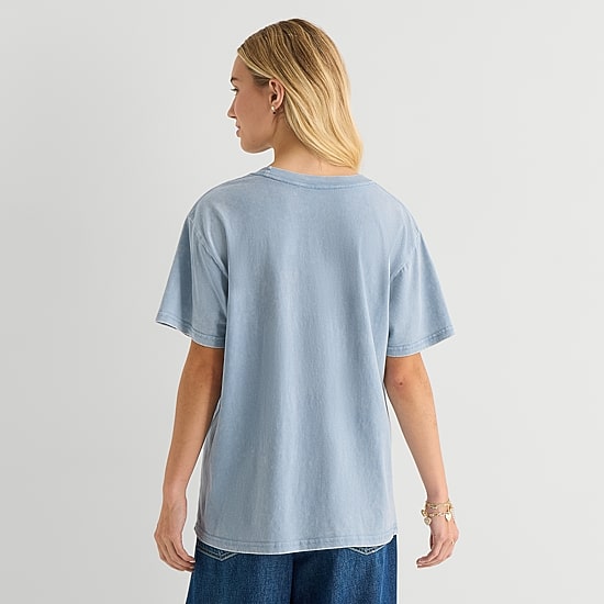 Princess Boyfriend Tee Womens Crew Neck Short Sleeve Loose Fit Graphic T-Shirt