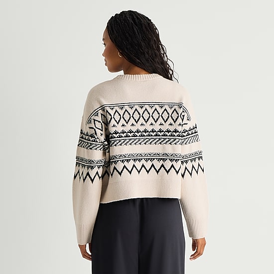 A.N.A Womens Crew Neck Long Sleeve Pullover Sweater
