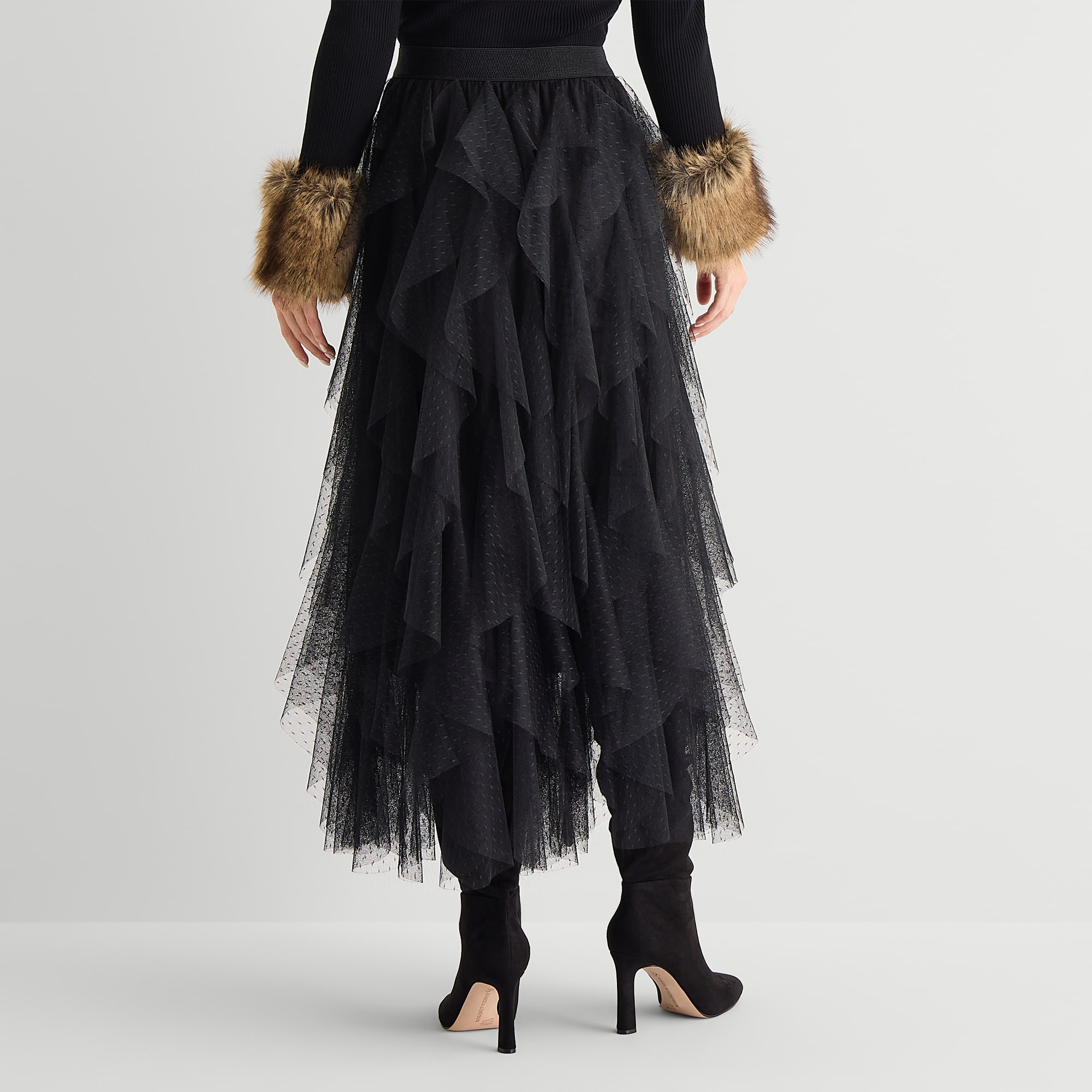 by&by Womens Juniors Midi A-Line Skirt
