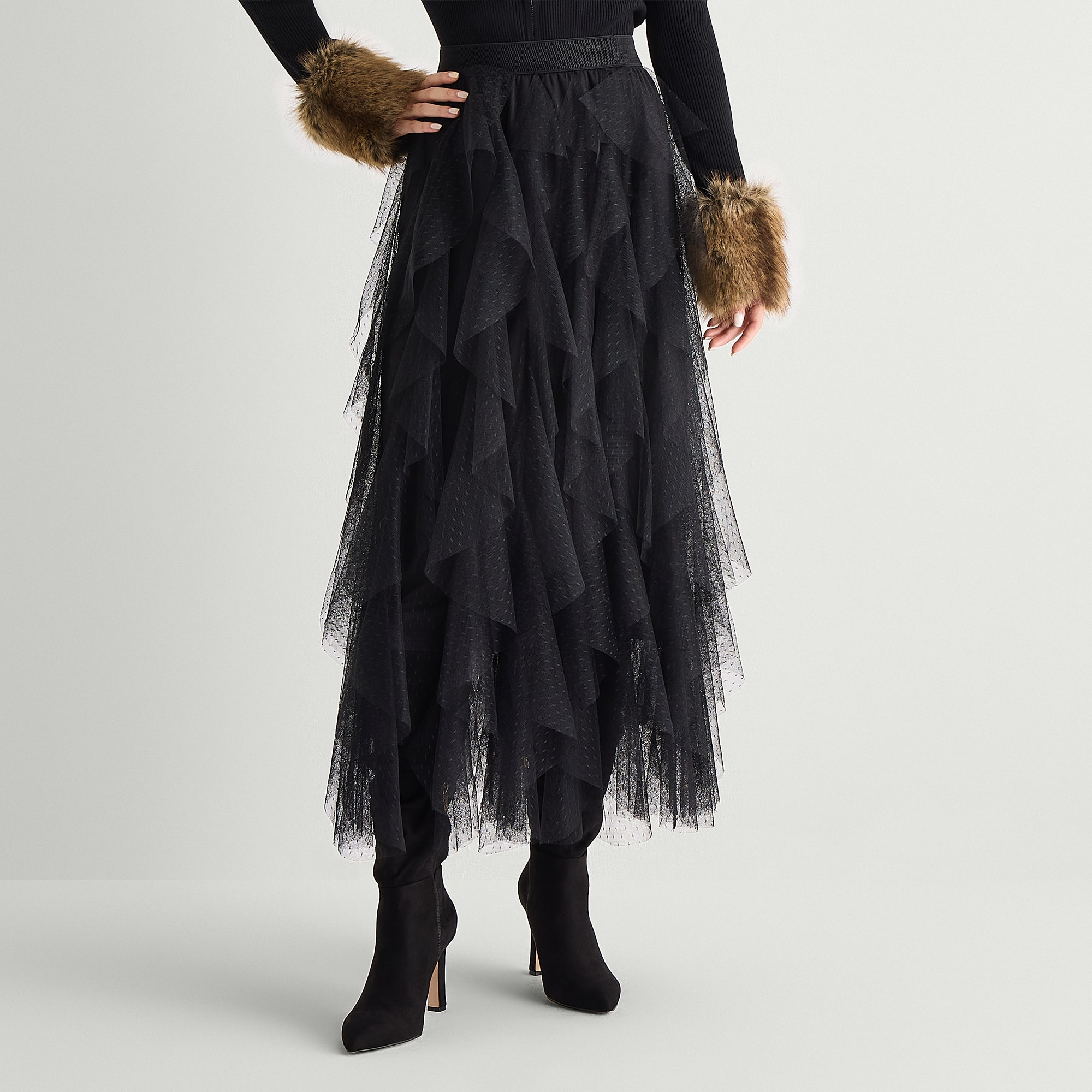 by&by Womens Juniors Midi A-Line Skirt