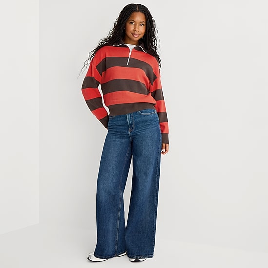 A.N.A Womens Long Sleeve Pullover Sweater
