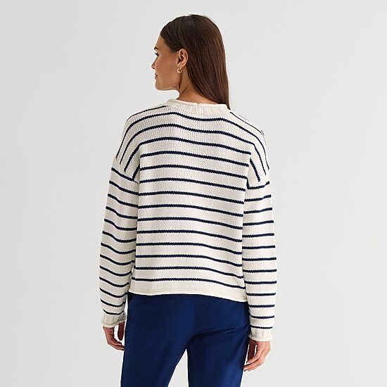 St. John's Bay Womens Crew Neck Long Sleeve Pullover Sweater