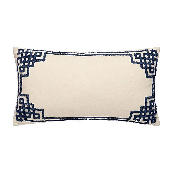 Dee Ocleppo Embroidered Geo Rectangular Throw Pillow