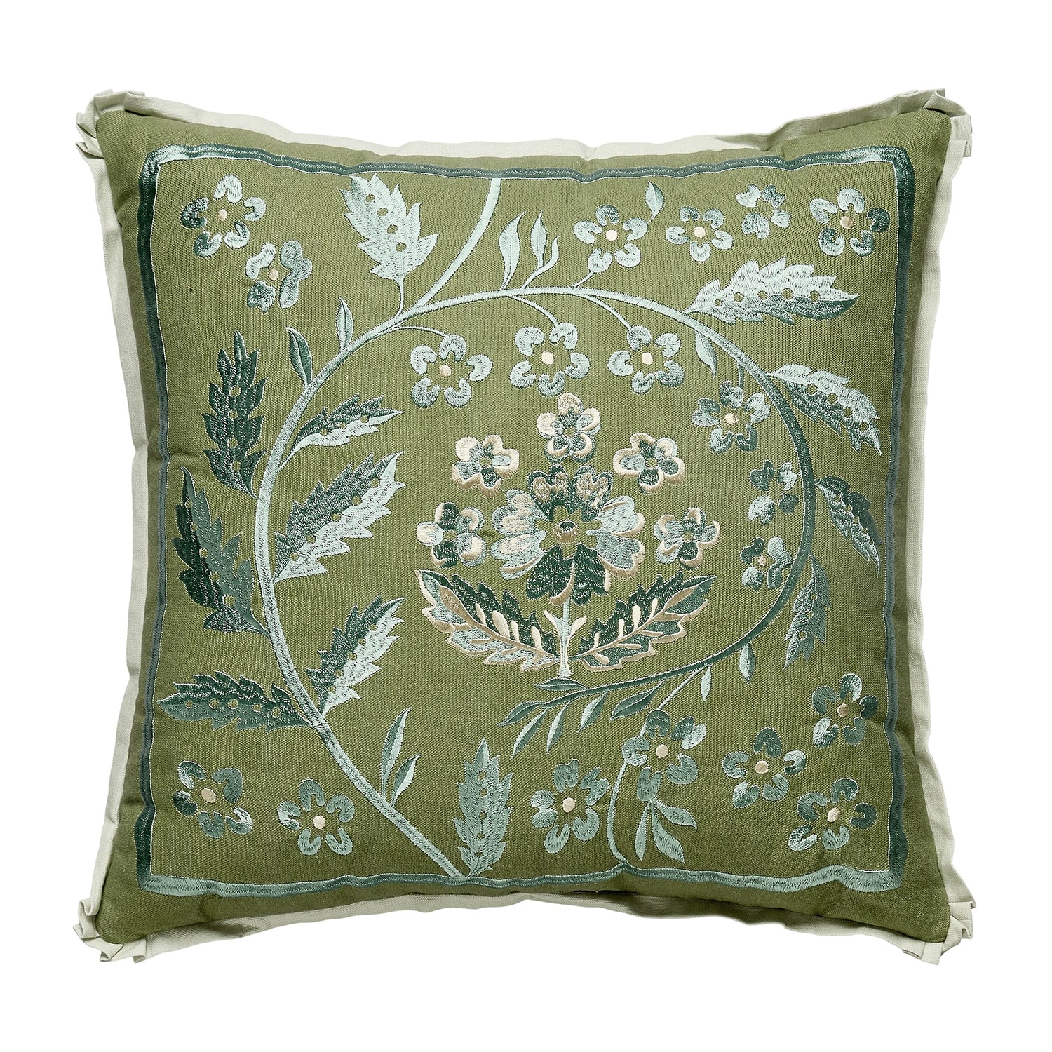spartina 449 Mccallister Vine Embroidered Square Throw Pillow