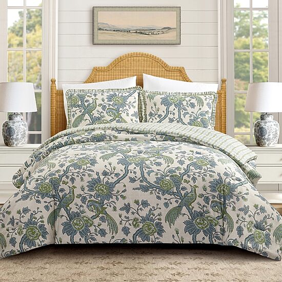 spartina 449 Japonica Bird 3-pc. Reversible Comforter Set