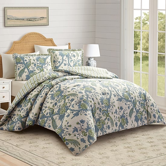 spartina 449 Japonica Bird 3-pc. Reversible Comforter Set