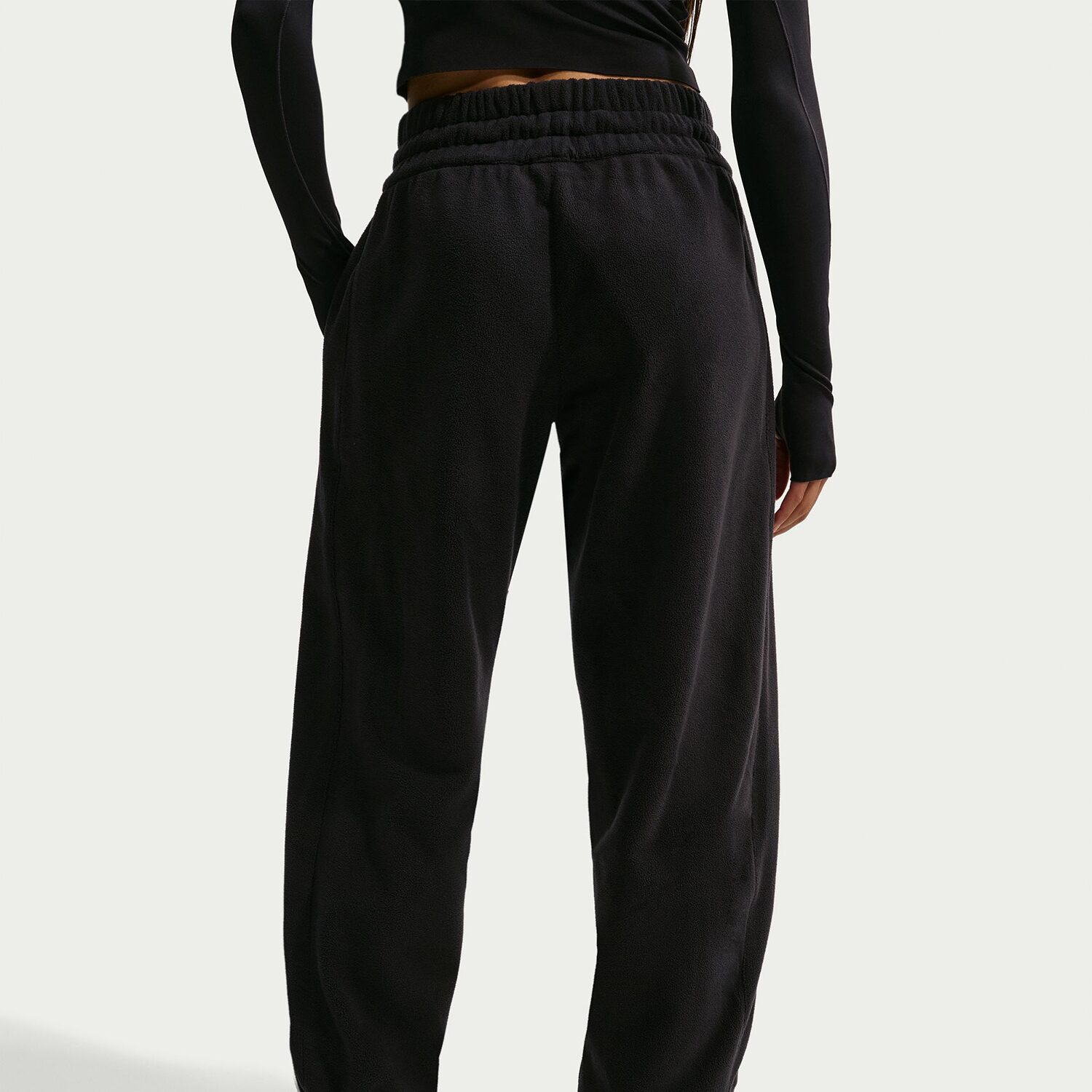 Nike Womens Drawstring Waist Cuffed Mid Rise Relaxed Fit Active Jogger Pant