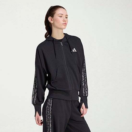 adidas Womens Long Sleeve Zipper Active Hoodie