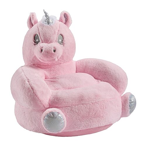 Sweet Home Collection Kids Character Plush Reading Chair, One Size, Pink