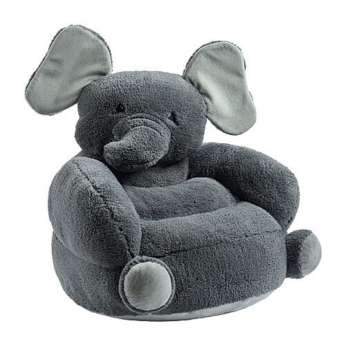 Sweet Home Collection Kids Character Plush Reading Chair, One Size, Gray