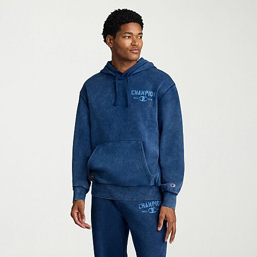 Champion Sweatshirt Mens Long Sleeve Active Hoodie, Medium, Blue