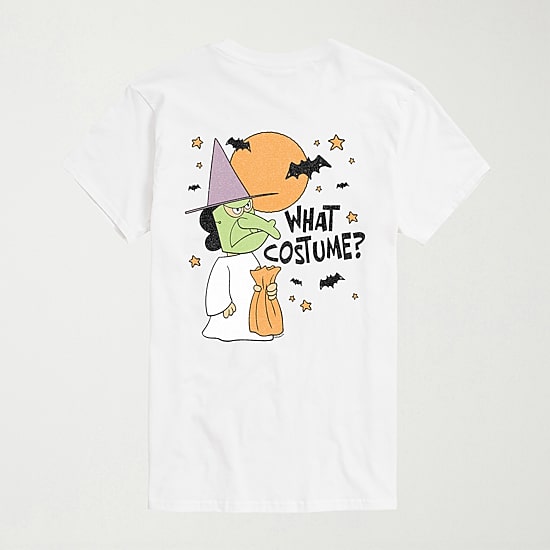 What Costume Witch Mens Crew Neck Short Sleeve Regular Fit Peanuts Big and Tall Graphic T-Shirt
