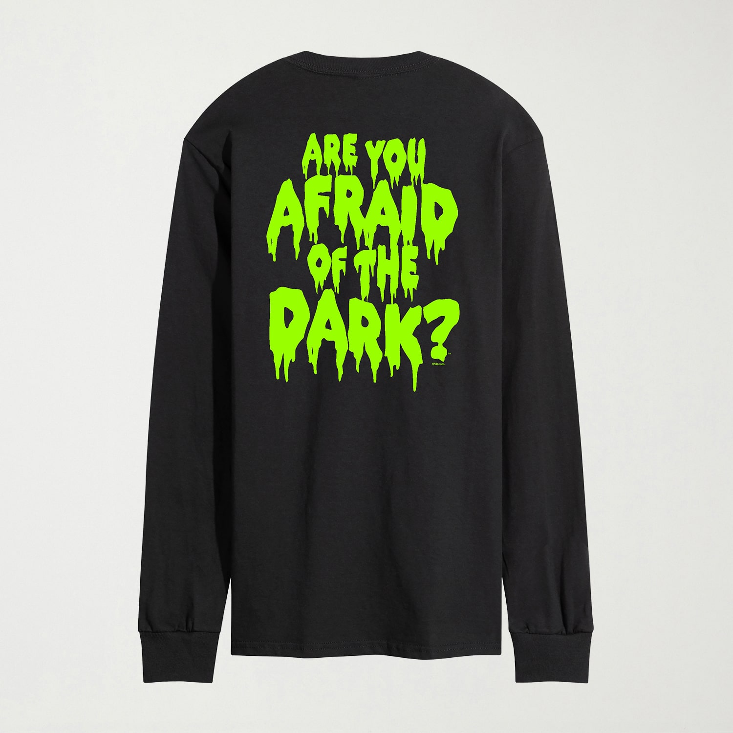 Are You Afraid Of The Dark? Mens Crew Neck Long Sleeve Regular Fit Big and Tall Graphic T-Shirt