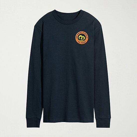 Great Pumpkin 60th Halloween Mens Crew Neck Long Sleeve Regular Fit Peanuts Big and Tall Graphic T-Shirt