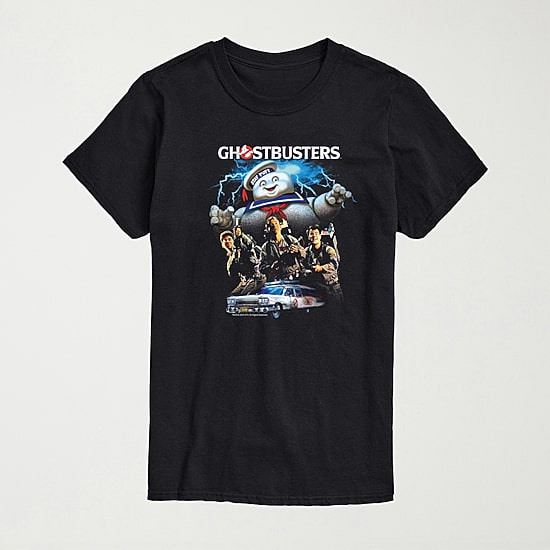 Group Mens Crew Neck Short Sleeve Regular Fit Ghostbusters Big and Tall Graphic T-Shirt