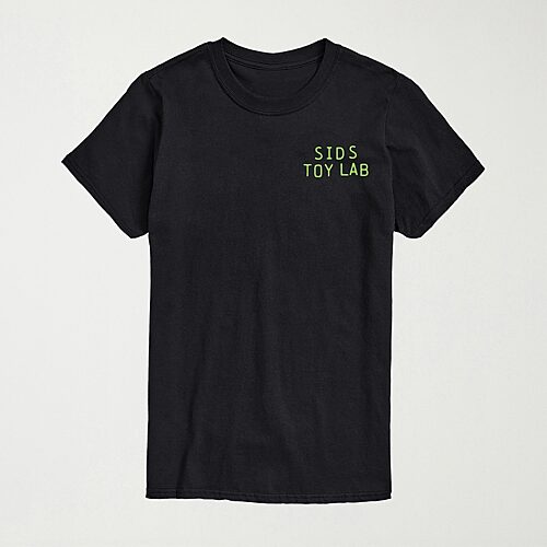 Sids Toy Lab Spider Blue Print Mens Crew Neck Short Sleeve Regular Fit Toy Story Big and Tall Graphic T-Shirt, 3x-large, Black